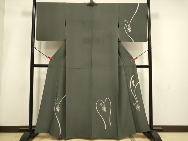 平和屋着物▽世界的人形師 辻村寿三郎 ジュサブロー 訪問着 単衣 兎 正絹 逸品 DABI4082du