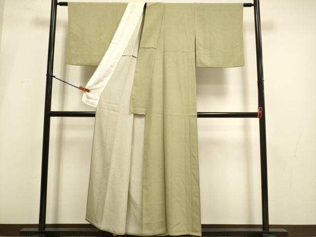 平和屋着物▽江戸小紋 単衣 小花柄 正絹 逸品 DABI4090du