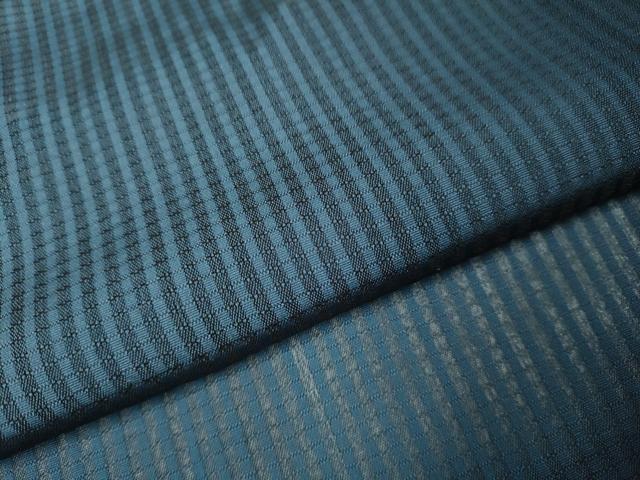 平和屋着物▽道行コート スリーシーズン 春夏秋 塵除け 縞 ロング丈 正絹 逸品 DABI4139du