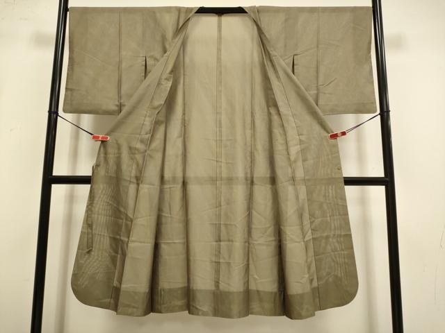 平和屋着物▽道行コート スリーシーズン 春夏秋 塵除け 霞文 ロング丈 正絹 逸品 DABI4144du