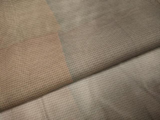 平和屋着物▽道行コート スリーシーズン 春夏秋 塵除け 格子 正絹 逸品 未使用 DABI4153du