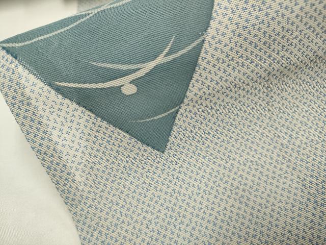 平和屋着物*夏物 お召 風通紗 露芝菱文 正絹 逸品 DABI4157du