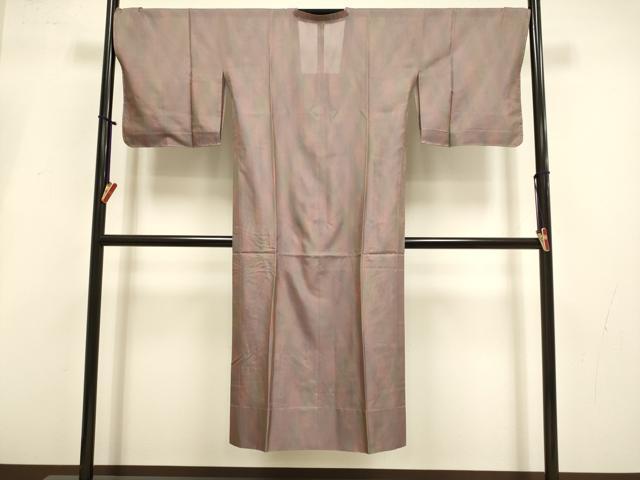 平和屋着物▽道行コート スリーシーズン 春夏秋 塵除け 霞文 ロング丈 正絹 逸品 未使用 DABI4178du