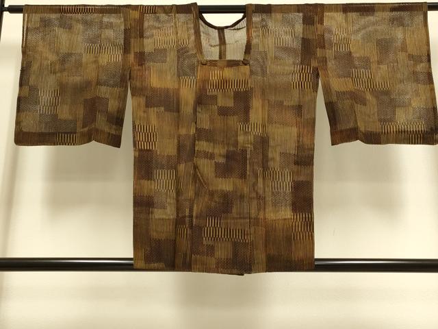 平和屋着物▽道行コート スリーシーズン 春夏秋 塵除け 霞文 正絹 逸品 DABI4243du