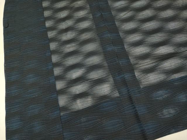 平和屋着物▽道行コート スリーシーズン 春夏秋 塵除け 変わり縞 正絹 逸品 DABI4245du