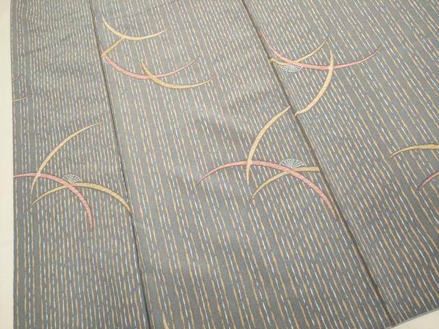 平和屋着物▼小紋 背抜き仕立て 芝文 洗える着物 DABI4262du
