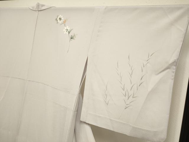 平和屋着物▽訪問着 単衣 手描き 草花文 暈し染め 洗える着物 DABI4272du