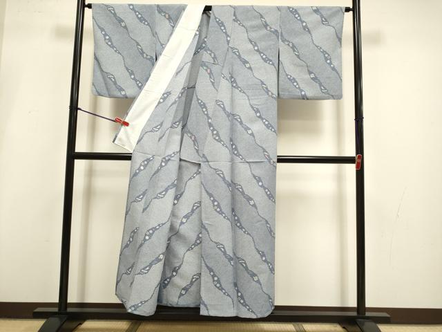 平和屋着物▽小紋 単衣 宝尽くし文 洗える着物 DABI4273du