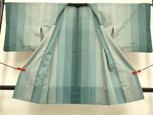 平和屋着物▽道行コート 二部式 スリーシーズン 春夏秋 塵除け 縞 高島屋扱い 正絹 逸品 DABI4292du