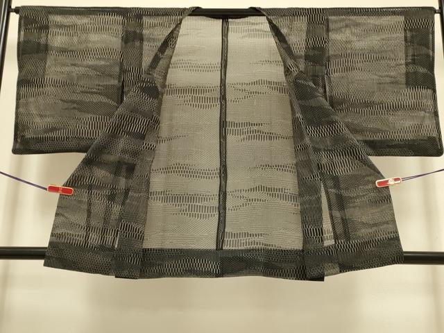 平和屋着物▽道行コート スリーシーズン 春夏秋 塵除け 霞文 正絹 逸品 DABI4299du