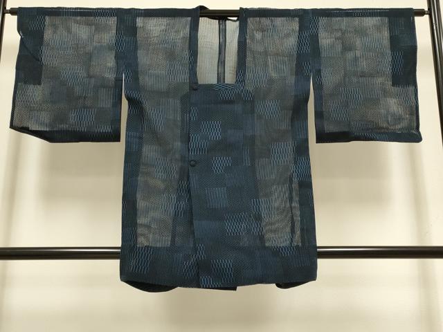 平和屋着物▽道行コート スリーシーズン 春夏秋 塵除け 色紙重ね文 ロング丈 正絹 逸品 DABI4300du