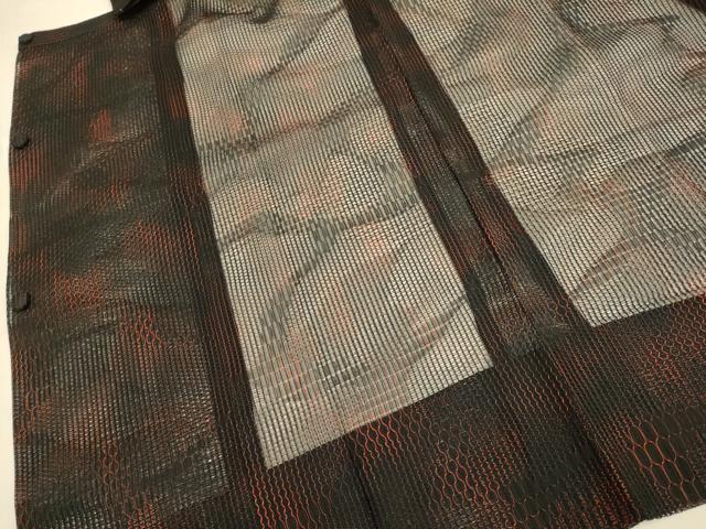 平和屋着物▽道行コート スリーシーズン 春夏秋 塵除け 霞文 正絹 逸品 未使用 DABI4301du