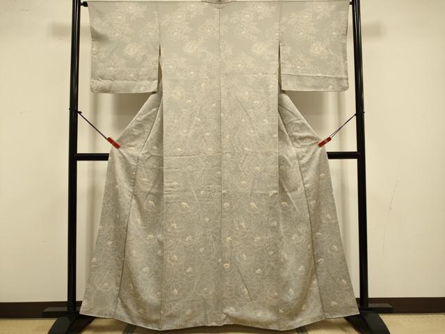 平和屋着物●訪問着 牡丹文 正絹 逸品 DABI4310du