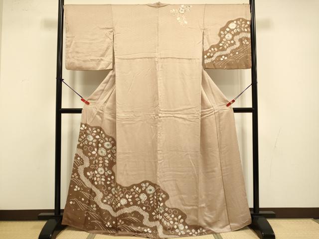 平和屋着物●訪問着 辻が花 絞り 正絹 逸品 DABI4313du