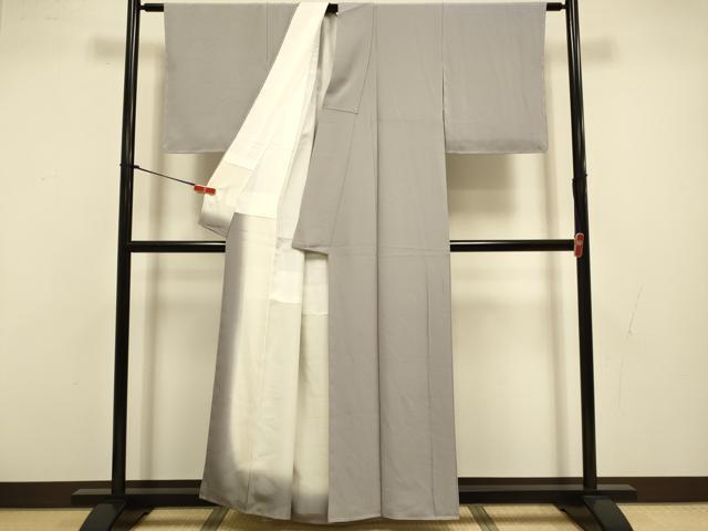 平和屋着物●上質な色無地 鳩羽鼠色 正絹 逸品 未使用 DABI4325du