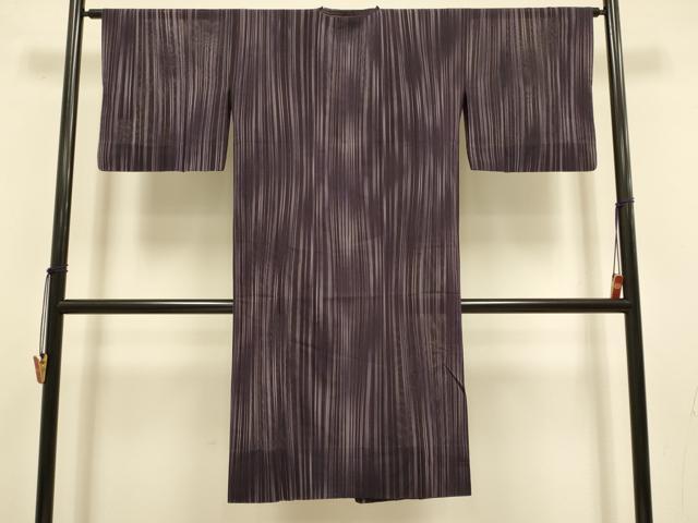 平和屋着物▽道行コート スリーシーズン 春夏秋 塵除け 縞 ロング丈 正絹 逸品 DABI4362du
