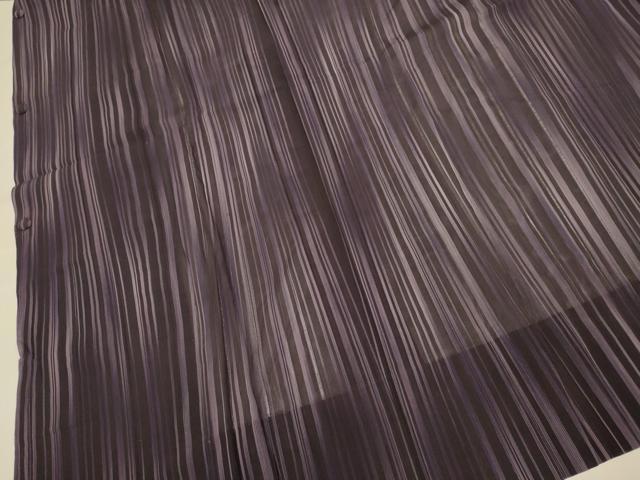 平和屋着物▽道行コート スリーシーズン 春夏秋 塵除け 縞 ロング丈 正絹 逸品 DABI4362du