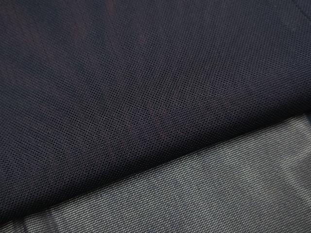 平和屋着物▽道行コート スリーシーズン 春夏秋 塵除け 二重紗 縞 ロング丈 正絹 逸品 未使用 DABI4364du