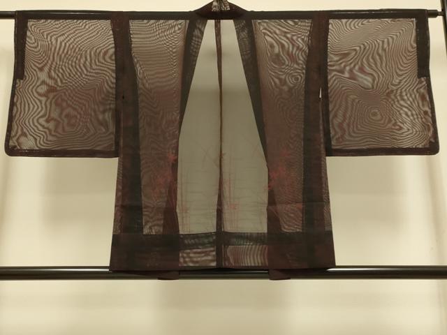 平和屋着物▽羽織 スリーシーズン 春夏秋 塵除け 草花文 正絹 逸品 未使用 DABI4368du