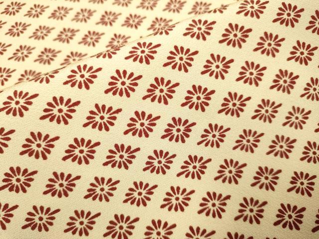 平和屋着物▽上質な小紋 単衣 花菱文 正絹 逸品 DABI4404du