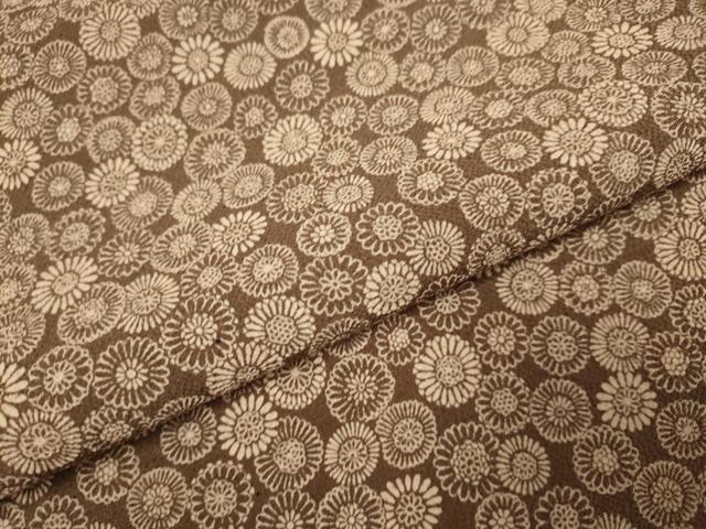 平和屋着物▽上質な小紋 単衣 花尽くし 鬼しぼ縮緬 正絹 逸品 DABI4463du
