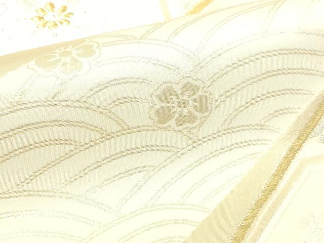 平和屋本店▼六通柄袋帯 唐織 正倉院花文 本金箔24K 正絹 逸品 DABI4535sf