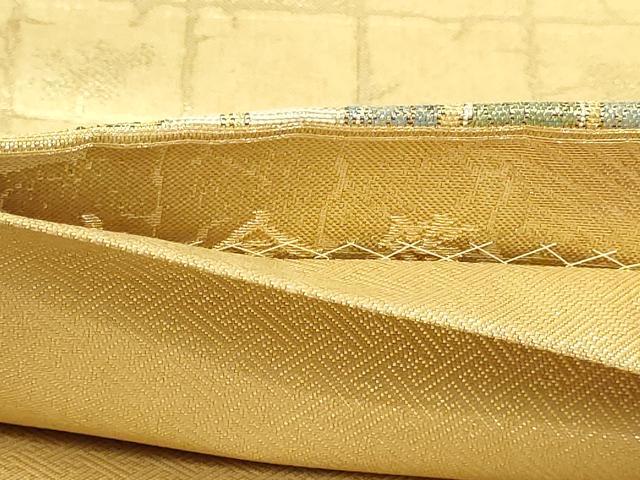 平和屋本店▼六通柄袋帯 祇園巡行図 本金箔 正絹 逸品 DABI4597sf