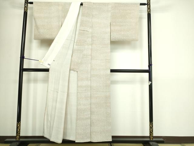 平和屋着物▽上質な小紋 単衣 霞文 暈し染め 正絹 逸品 DABI4621sf