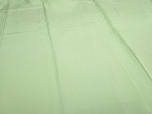 平和屋着物▽上質な色無地 単衣 裏葉柳色 正絹 逸品 DABI4637sf