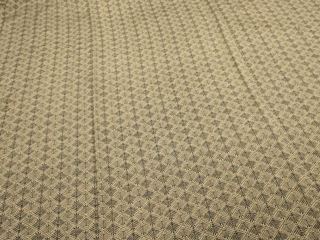 平和屋着物▽上質な小紋 単衣 松葉文 正絹 逸品 DABI4638sf
