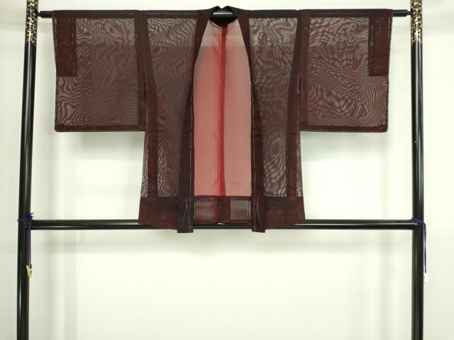 平和屋着物▽羽織 スリーシーズン 春夏秋 塵除け 霞文 正絹 逸品 DABI4645sf