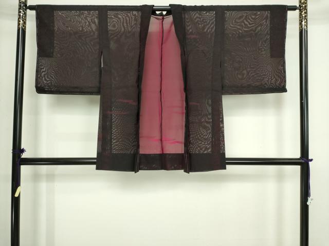 平和屋着物▽羽織 スリーシーズン 春夏秋 塵除け 霞文 正絹 逸品 DABI4648sf
