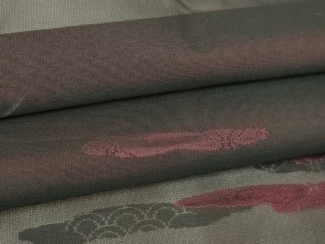 平和屋着物▽羽織 スリーシーズン 春夏秋 塵除け 霞文 正絹 逸品 DABI4648sf