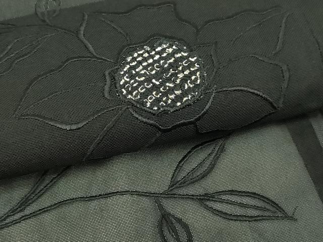 平和屋着物▽羽織 スリーシーズン 春夏秋 塵除け 刺繍 枝花文 正絹 逸品 DABI4652sf
