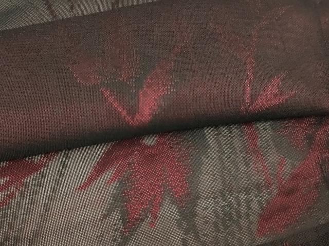 平和屋着物▽羽織 スリーシーズン 春夏秋 塵除け 枝葉文 正絹 逸品 DABI4654sf