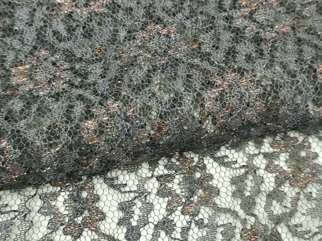 平和屋着物▽羽織 スリーシーズン 春夏秋 塵除け 総レース 花唐草文 正絹 交織 DABI4656sf
