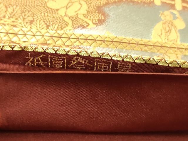 平和屋本店▼六通柄袋帯 祇園祭風景 二重箔 純金箔使用 正絹 逸品 DABI4679sf