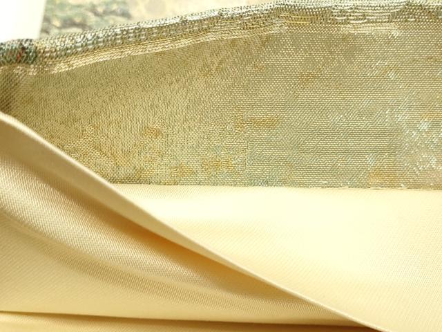 平和屋本店▼六通柄袋帯 京洛花名所 本金箔 正絹 逸品 DABI4703sf