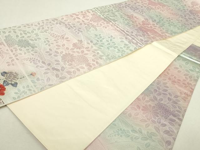 平和屋本店▼六通柄袋帯 琳派百図 本金箔 正絹 逸品 DABI4734sf