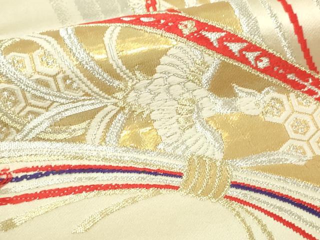 平和屋本店▼六通柄袋帯 京姉妹 24k純金箔 正絹 逸品 DABI4738sf