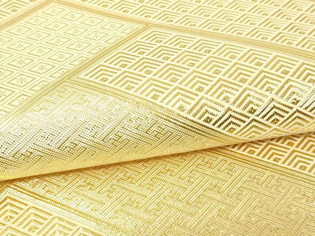 平和屋本店▼全通柄袋帯 吉祥文 純金佐賀錦 正絹 逸品 DABI4740sf