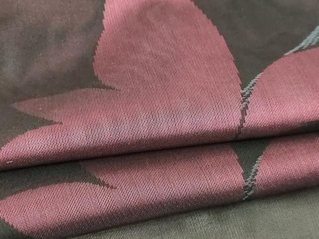 平和屋着物▽羽織 スリーシーズン 春夏秋 塵除け 枝葉文 黒地 正絹 逸品 DABI4773sf