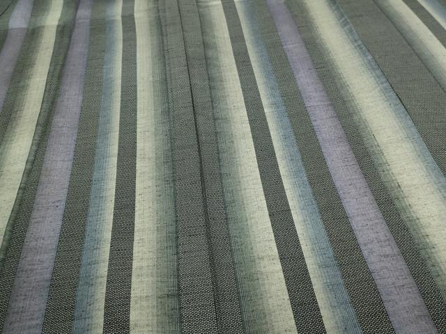 平和屋着物▽上質な紬 単衣 間道 100亀甲 正絹 逸品 DABI4784sf
