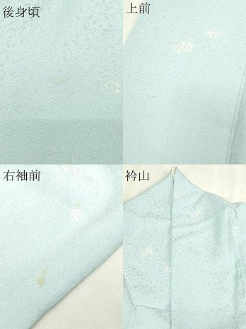 平和屋着物▽上質な小紋 単衣 作家物 舞花文 正絹 逸品 DABI4786sf