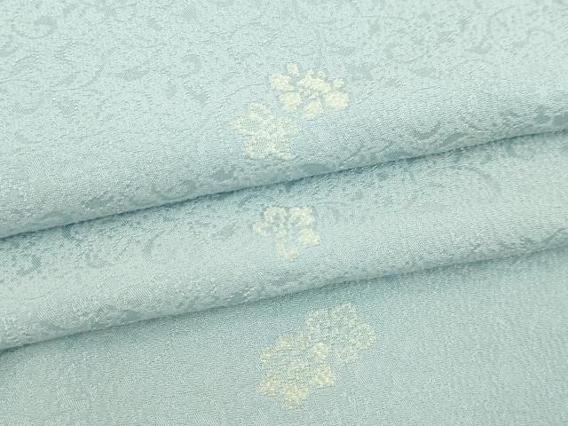 平和屋着物▽上質な小紋 単衣 作家物 舞花文 正絹 逸品 DABI4786sf