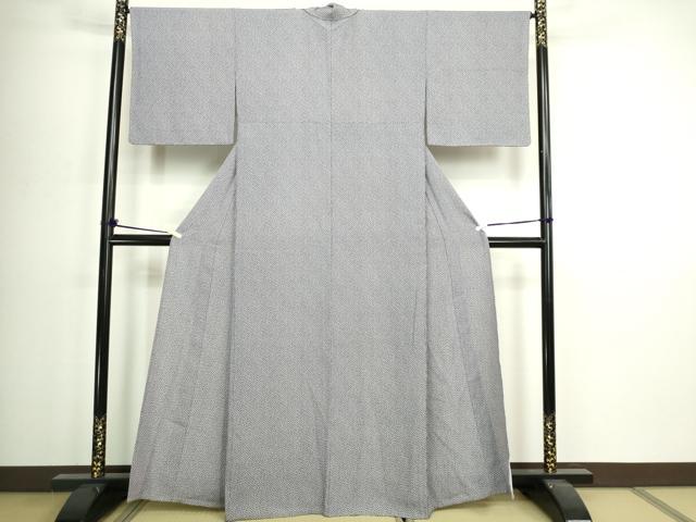 平和屋着物▽江戸小紋 単衣 小花尽くし 正絹 逸品 DABI4793sf