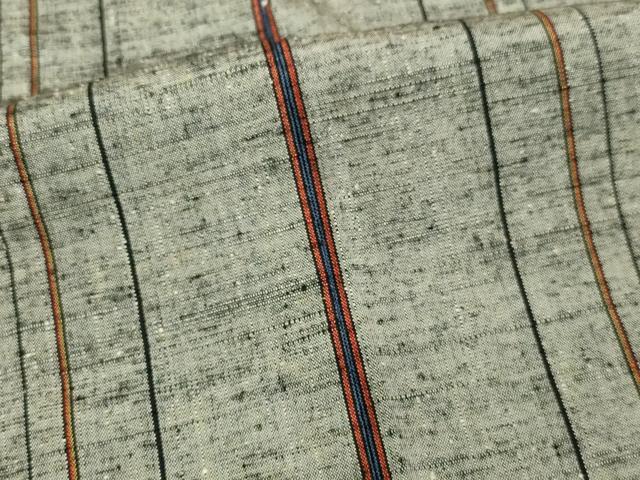 平和屋着物▽上質な紬 単衣 間道 正絹 逸品 DABI4796sf