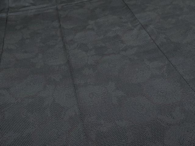 平和屋着物▽本塩沢 単衣 110亀甲 草花文 正絹 逸品 DABI4803sf