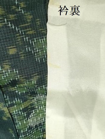 平和屋着物▽上質な紬 単衣 草花 正絹 逸品 DABI5100op