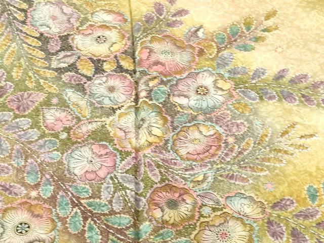 平和屋着物●訪問着 絞り 辻が花 暈し染め 金彩 正絹 逸品 DABI5116op